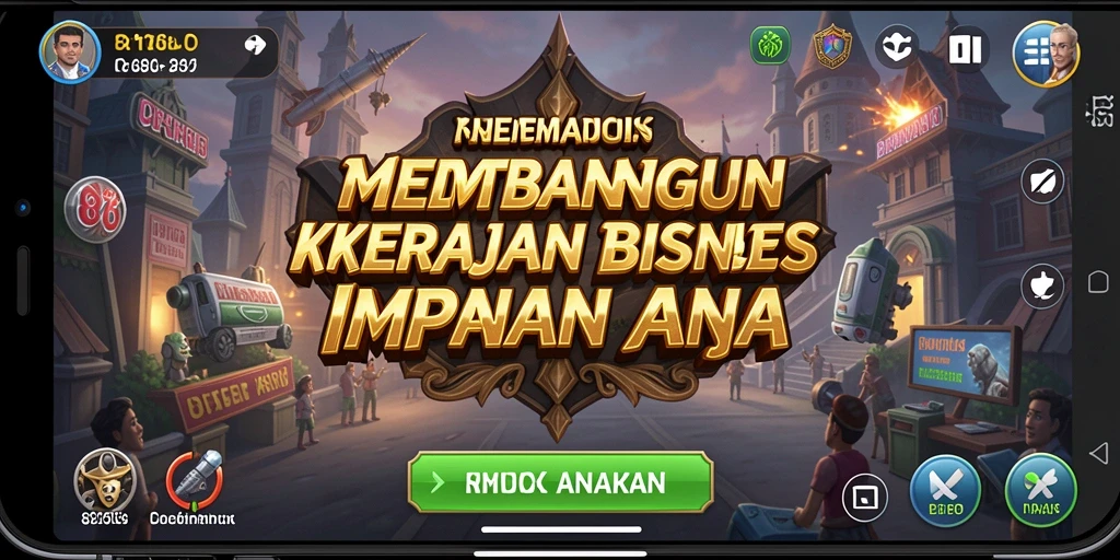 Tampilan screenshot gameplay 8180 dengan dinamika bisnis yang menarik.