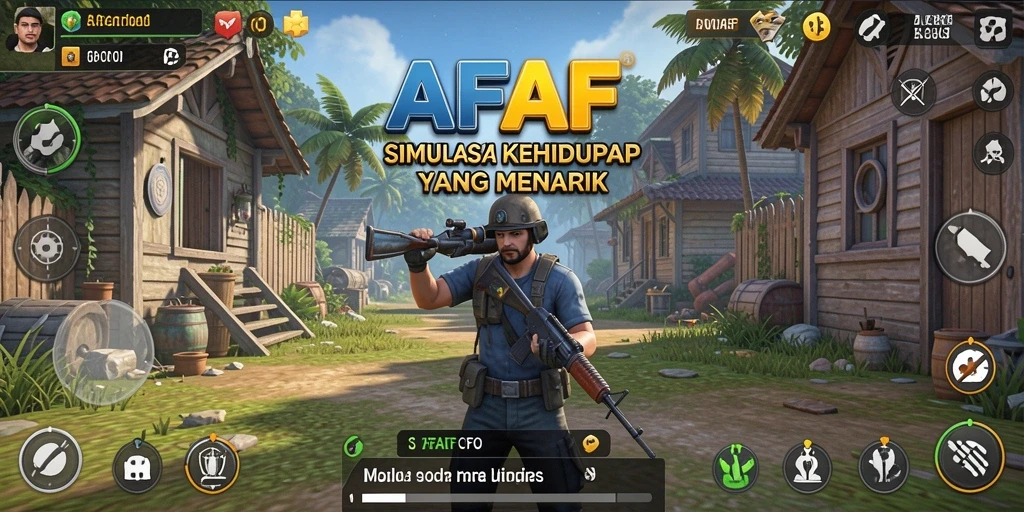 Screenshot gameplay AFAF dengan pengalaman simulasi yang menarik.