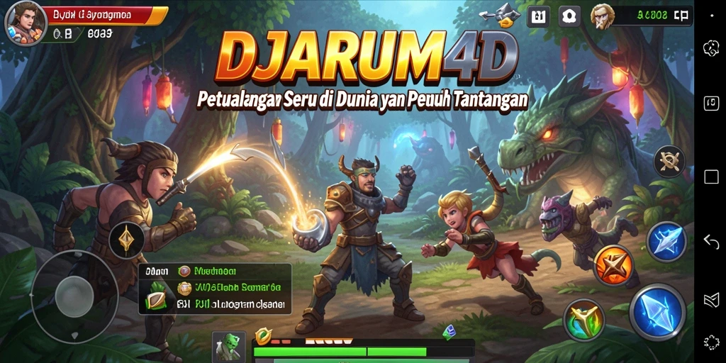 Screenshot gameplay menunjukkan aksi mendebarkan dalam petualangan DJARUM4D.