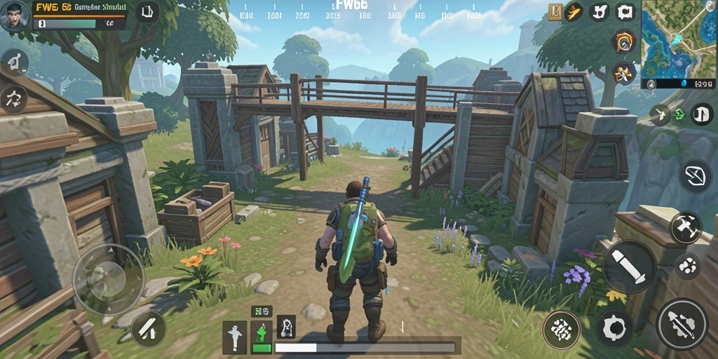 Screenshot gameplay FW66 yang menunjukkan aksi simulasi yang seru.
