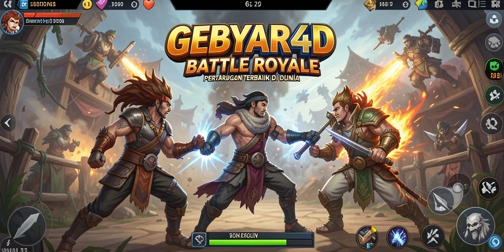 Gameplay seru saat berjuang untuk bertahan hidup di GEBYAR4D.