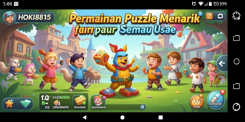 Tampilan gameplay HOKI8815 yang menarik dan penuh warna.