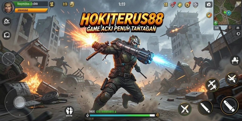 Tangkapan layar HOKITERUS88 menampilkan aksi pertarungan yang mendebarkan.