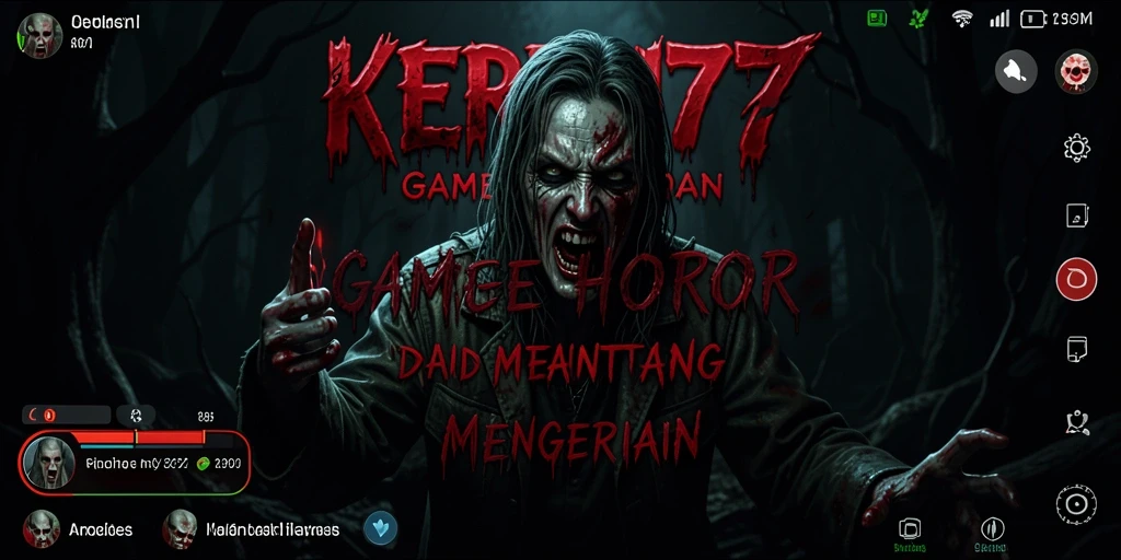 Tangkapan layar menampilkan gameplay menegangkan dari KEREN77.