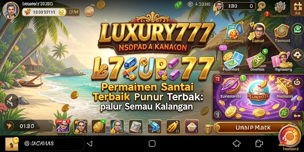 Tampilan gameplay seru dari LUXURY777 yang penuh warna.
