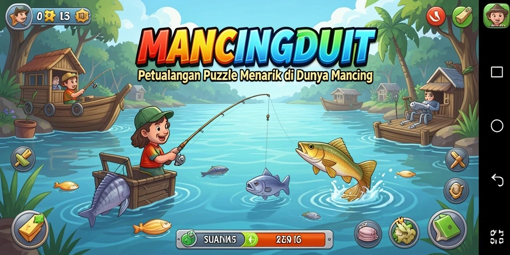 Tampilan gameplay MANCINGDUIT, seru dan penuh warna.