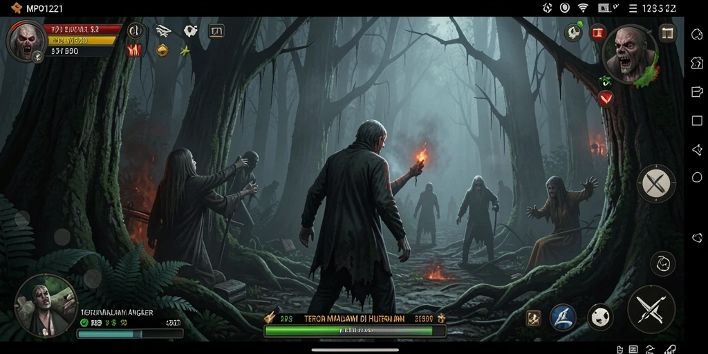 Gameplay menegangkan MPO1221 dengan suasana Horror yang mencekam.