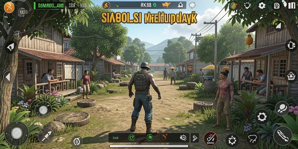 Tampilan gameplay RK88 yang menakjubkan dan realistis.