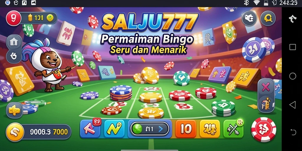 Tampilan gameplay SALJU777 yang menarik dan seru.
