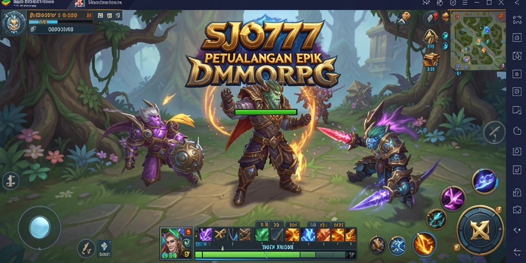 Screenshot SJO777 menampilkan aksi seru dalam dunia MMORPG.