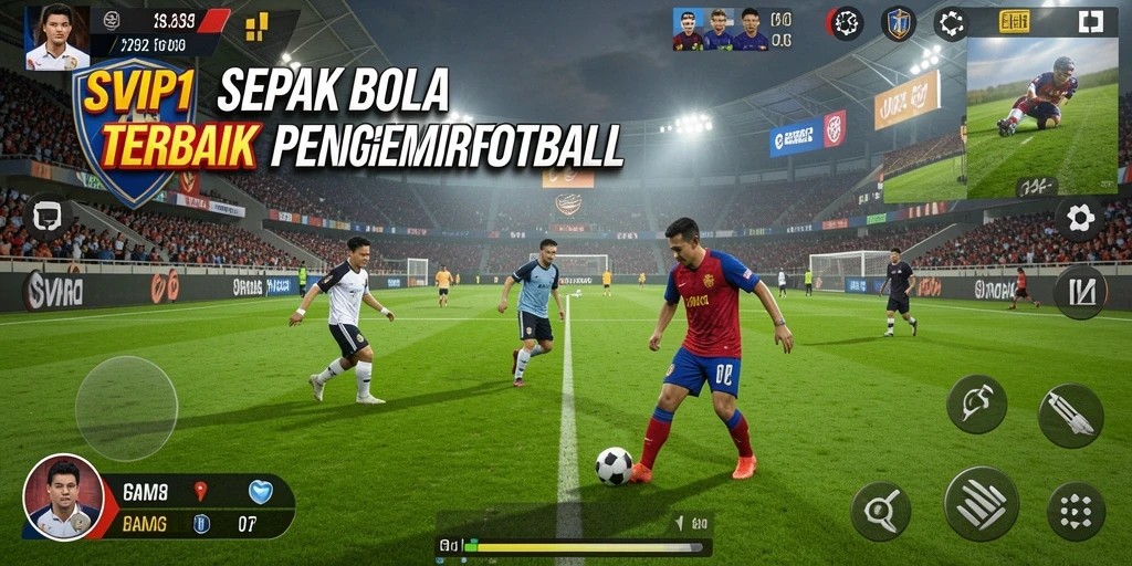 Tampilan gameplay menarik di <strong>SVIP1</strong> dengan pertandingan sepak bola yang intens.