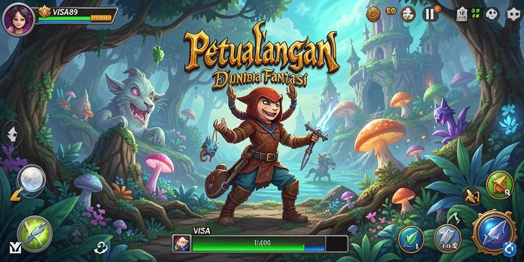 Gameplay seru dan menantang dalam VISA89 dengan dunia yang luas.