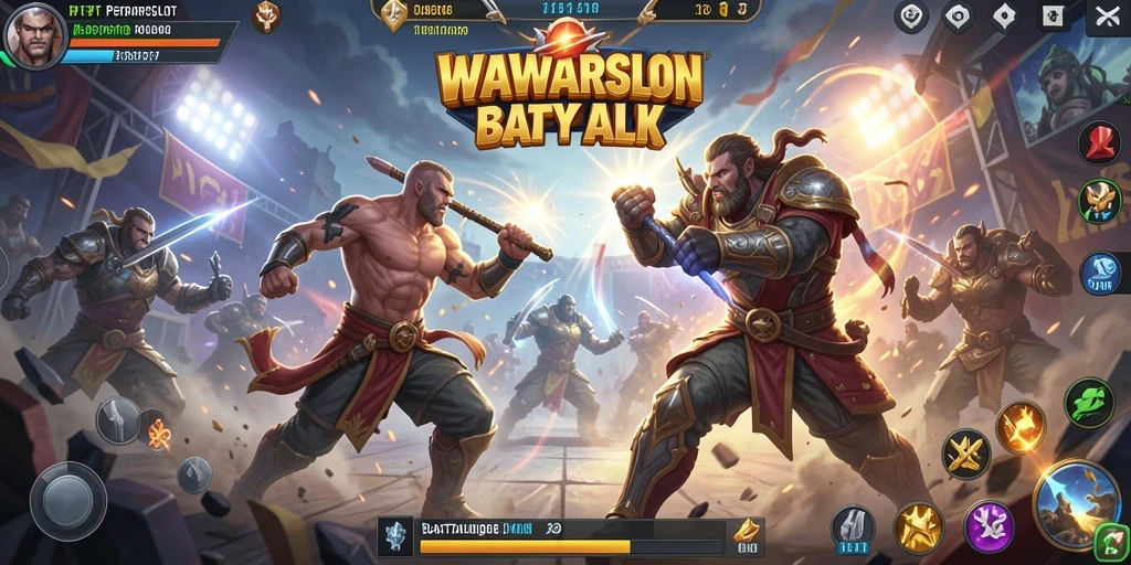 Gameplay seru dalam WAWARSLOT yang penuh aksi Battle Royale.