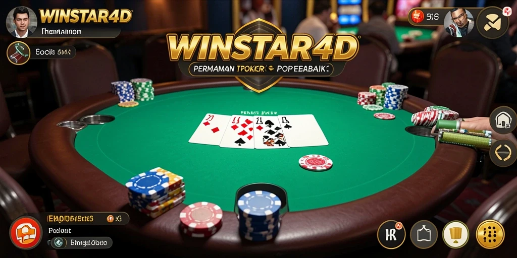 Tampilan gameplay Poker yang menarik di WINSTAR4D.