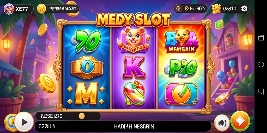 Tampilan menarik dari gameplay XE77 dengan fitur Slot interaktif.